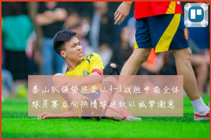 泰山队强势逆袭以4-1战胜申花全体球员赛后向热情球迷致以诚挚谢意